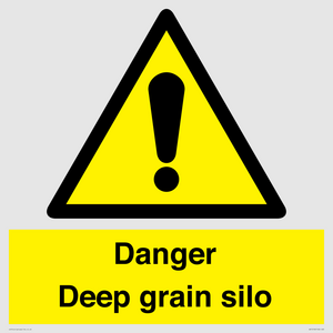 Danger Deep grain silo